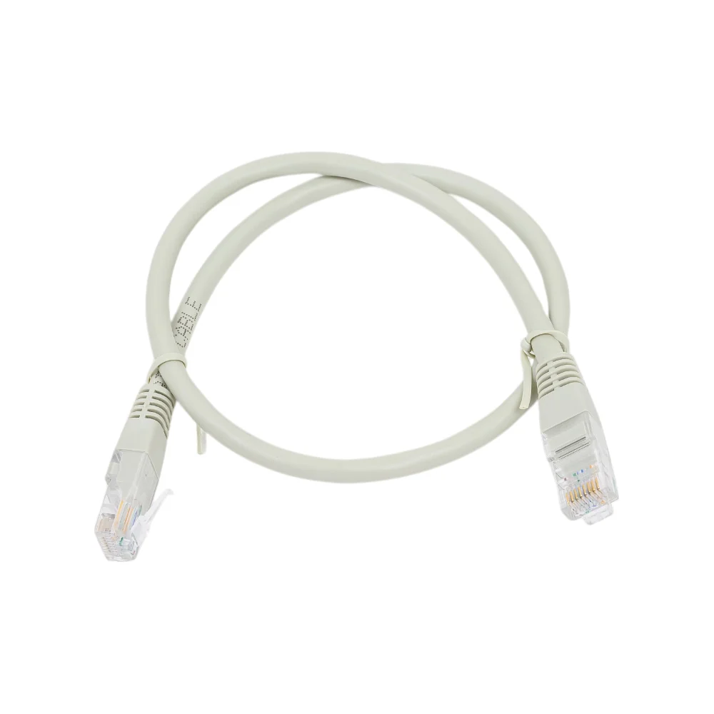 Кабель патч-корд U/UTP 6 кат 0.5м FL-U6-0.5M 26AWG(7x0.16 мм омедненный алюминий CCA PVC серый Filum FL-U6-0.5M
