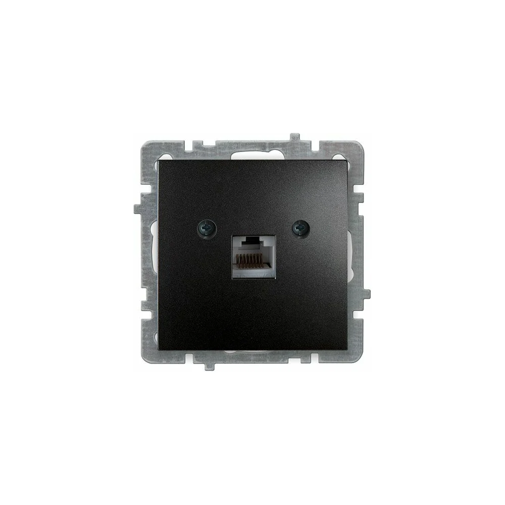 Компьютерная розетка Nilson Selene CAT 5 черный 23221044