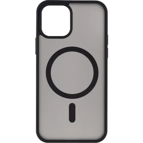 Чехол (клип-кейс) ZIBELINO Matte Shield, для Apple iPhone 12, противоударный, черный [zms-apl-12-msd-blk]