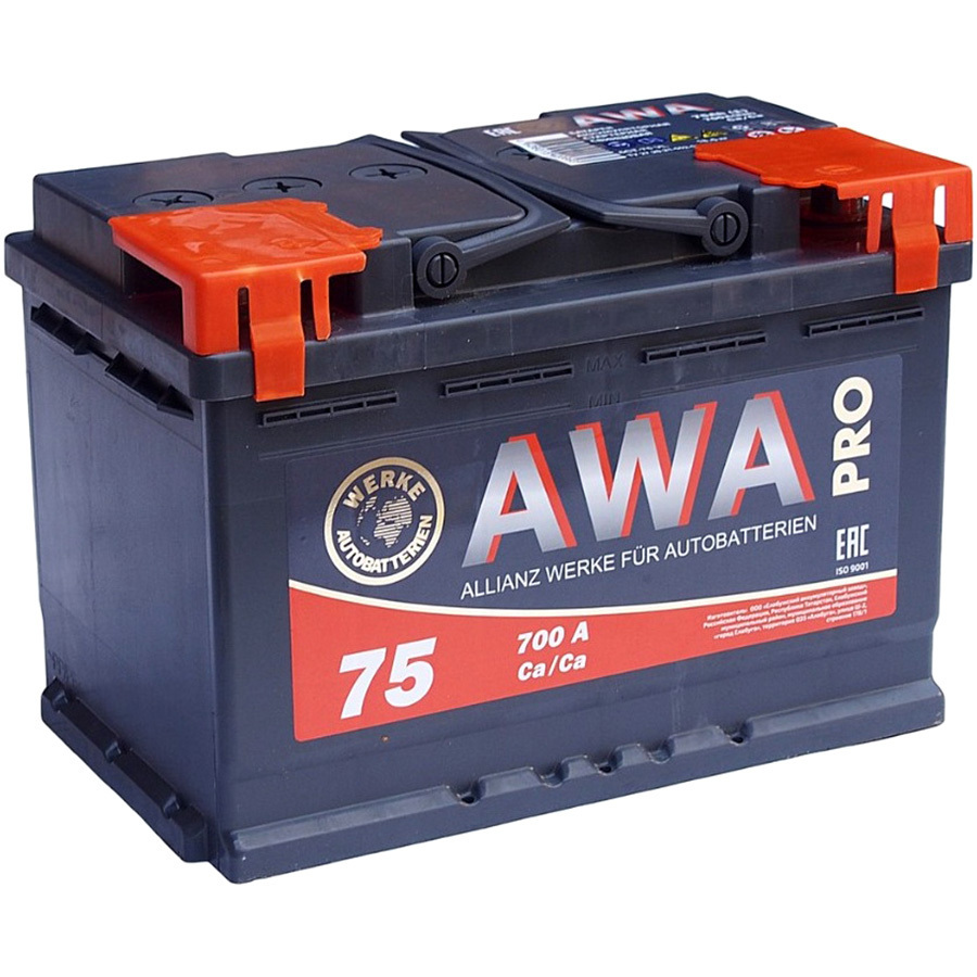 Автомобильный аккумулятор AWA PRO 75 Ач L3