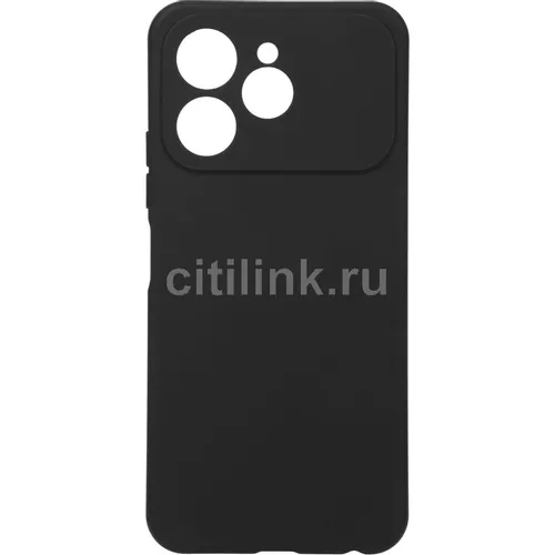 Чехол (клип-кейс) BORASCO Silicone Case, для Tecno Spark 40, черный [75481]