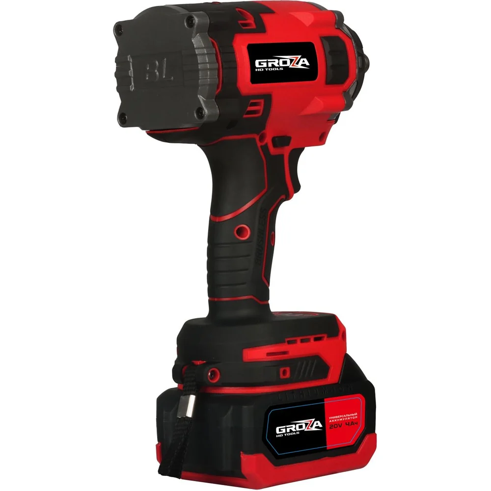 Аккумуляторный гайковерт Grozatools IBW-801
