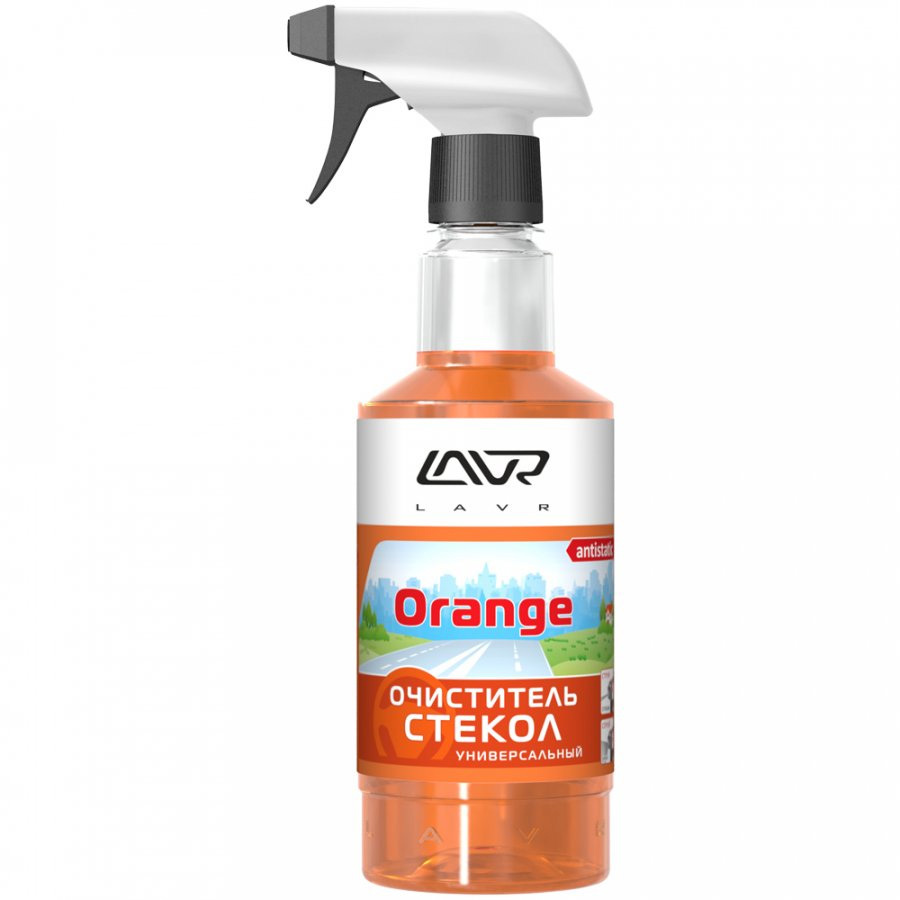 Очиститель стекол LAVR универсальный Orange с триггером 500 мл