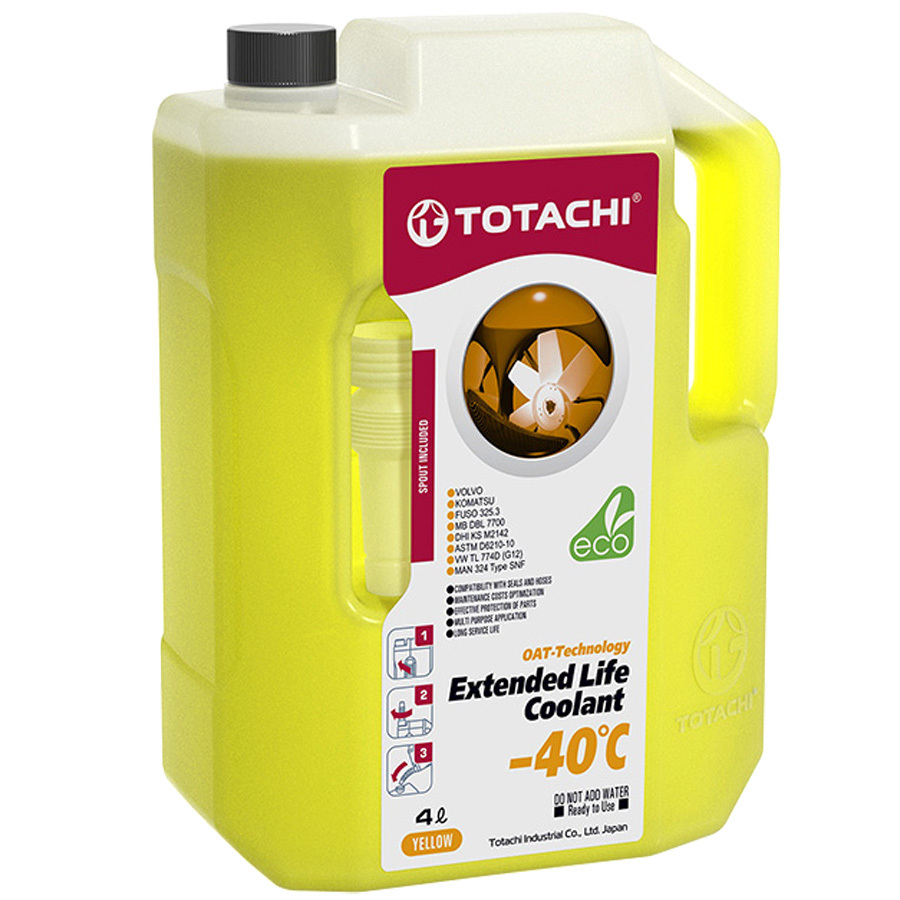 Антифриз Totachi Extended Life Coolant желтый -40 4л