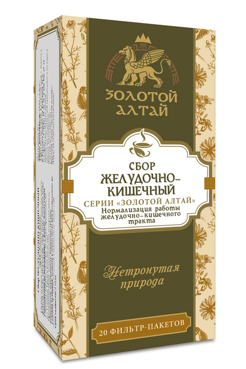 Желудочно-кишечный сбор Золотой Алтай, 1,5 г, 20 шт