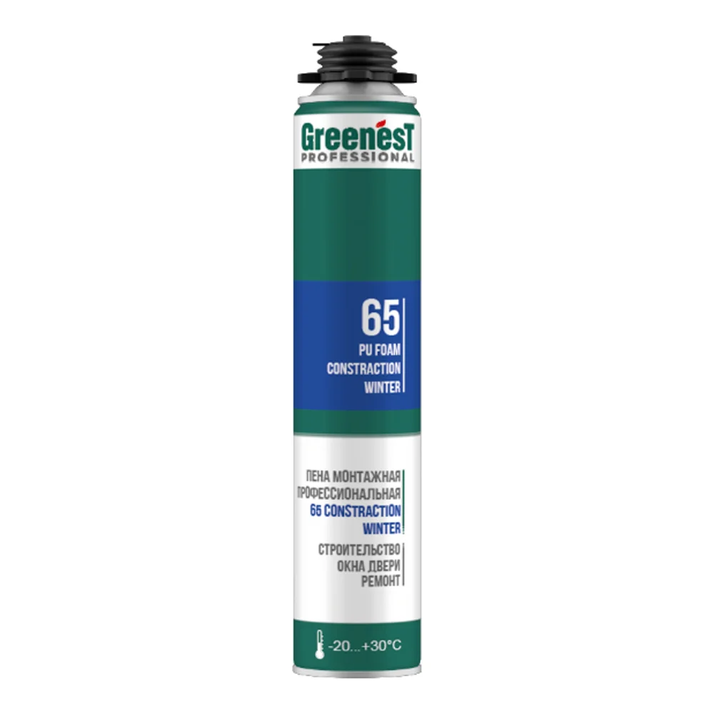 Пена монтажная профессиональная GreenesT 65 /зима, 780 мл 185107865