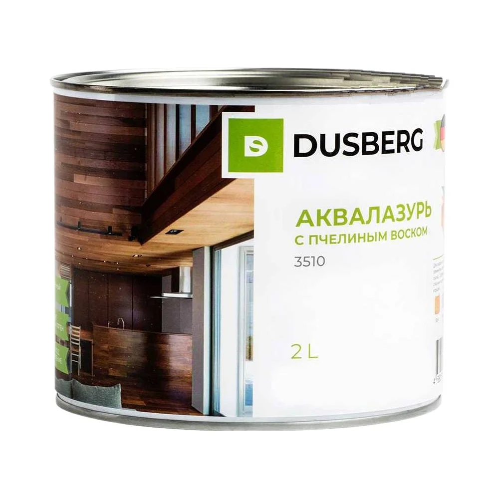 Аквалазурь с пчелиным воском DUSBERG 3511-750-DUS5014