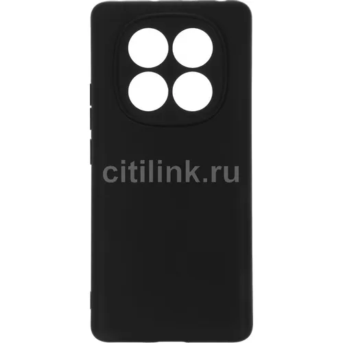 Чехол (клип-кейс) BORASCO Silicone Case, для Xiaomi Redmi Note 14 Pro 4G, черный [74848]