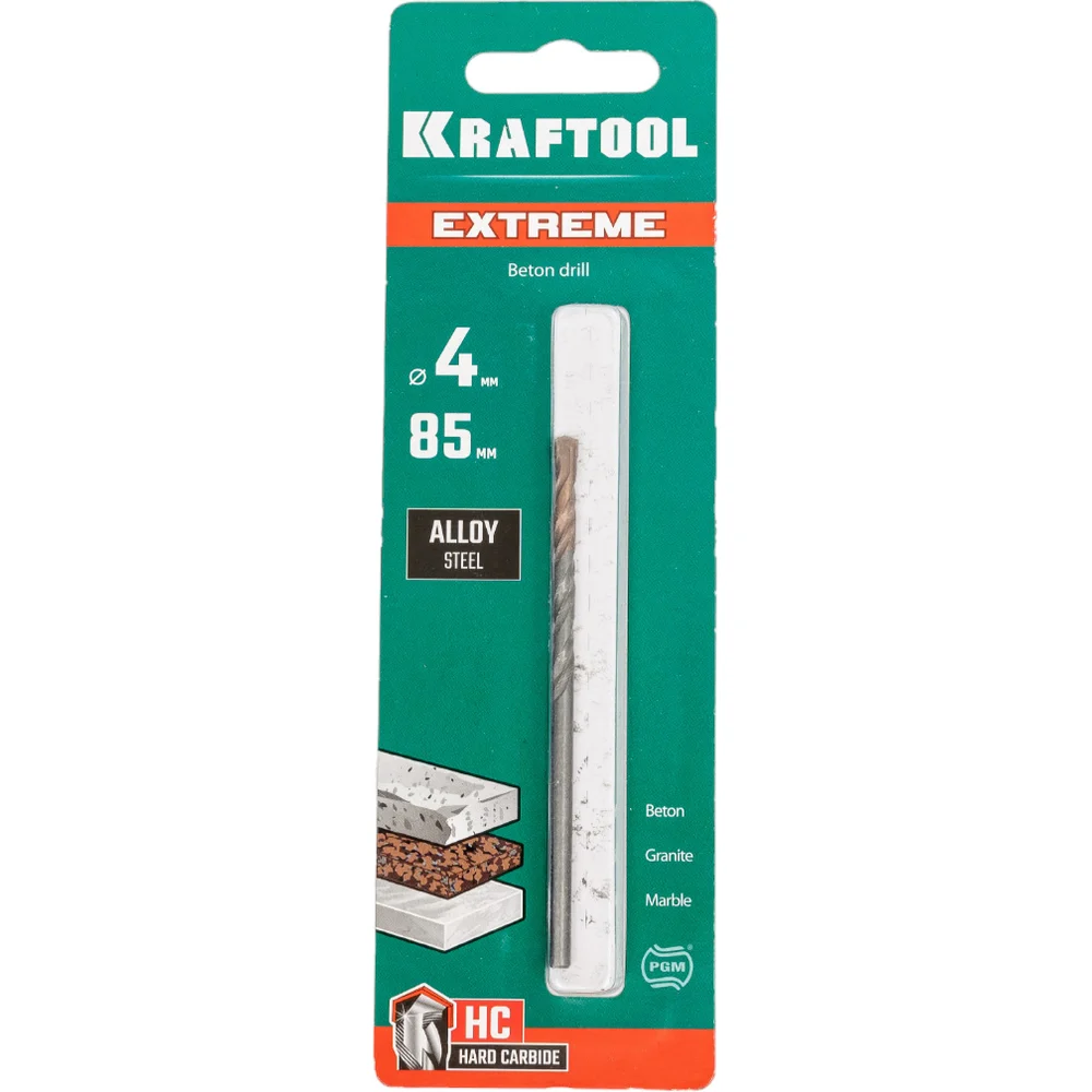 Сверло по бетону KRAFTOOL Extreme 4X85