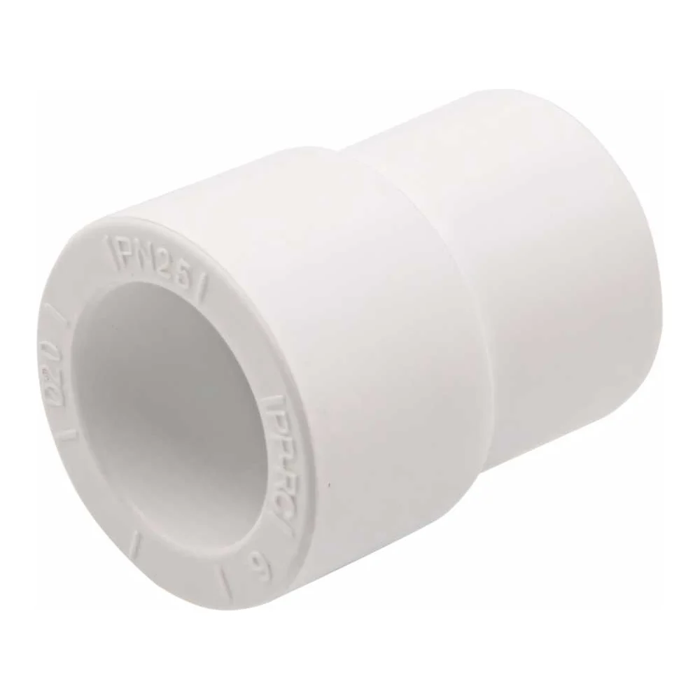 Переходная муфта VRT 25/20, наружная/внутренняя, EVER plast, белый 537521