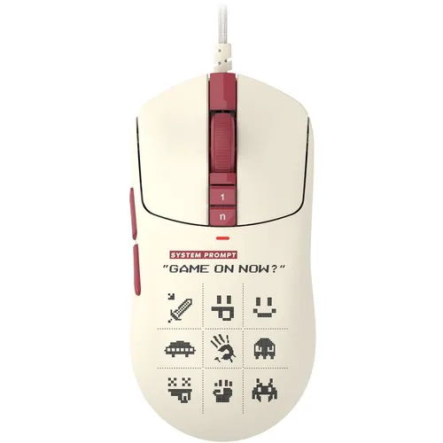 Мышь проводная A4TECH Bloody W72 Ultra Pixels Red, игровая, оптическая, 20000dpi, рисунок и бежевый