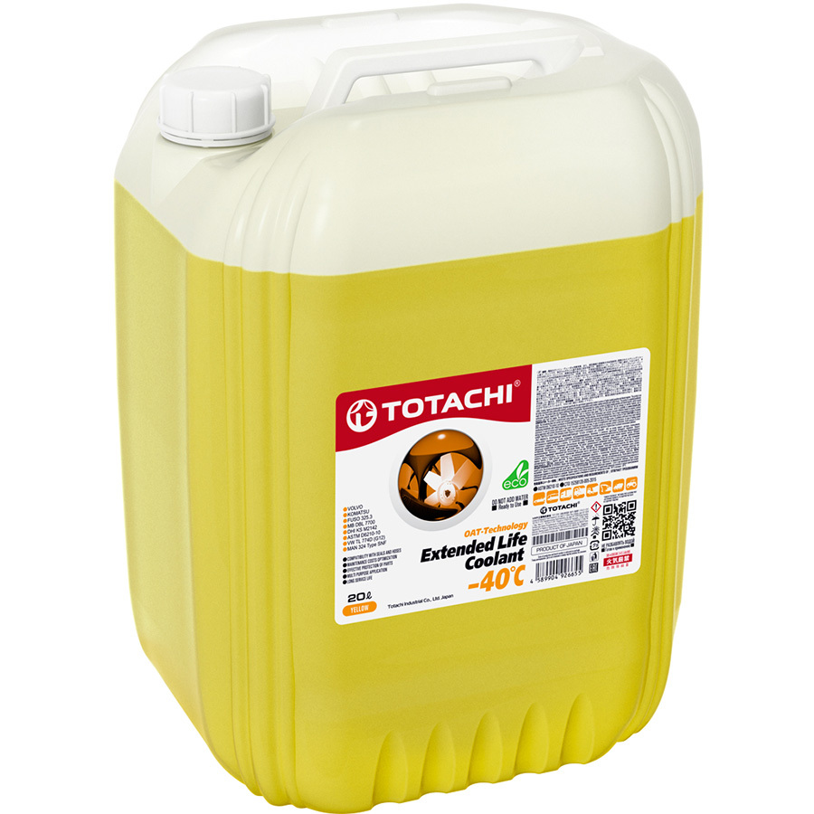 Антифриз Totachi Extended Life Coolant желтый -40 20л