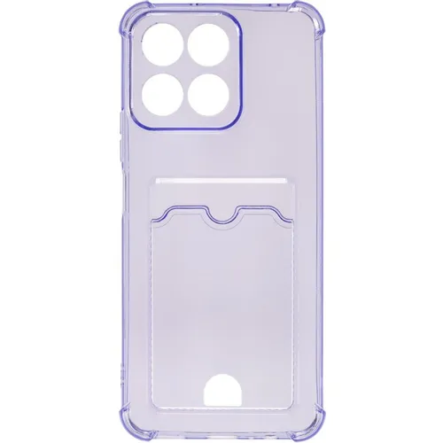 Чехол (клип-кейс) ZIBELINO Silicone Card Holder, для Honor X7c, сиреневый [zsch-hon-x7c-cam-lil]