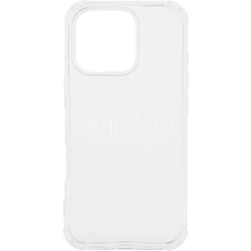 Чехол (клип-кейс) BORASCO Bumper Case, для Apple iPhone 16 Pro, противоударный, прозрачный [73516]