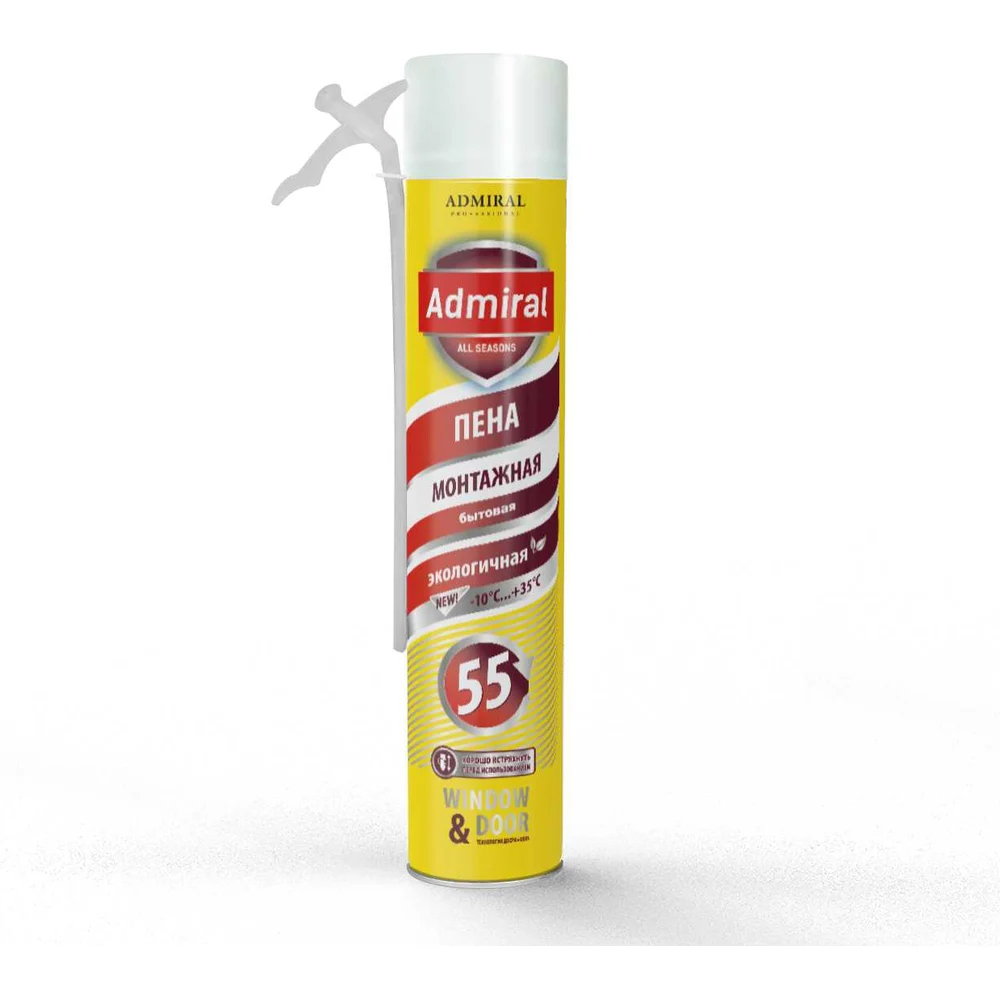 Пена бытовая Admiral Stars 55 всесезонная 610 г 1000 мл 1/12шт ЦБ-10004962