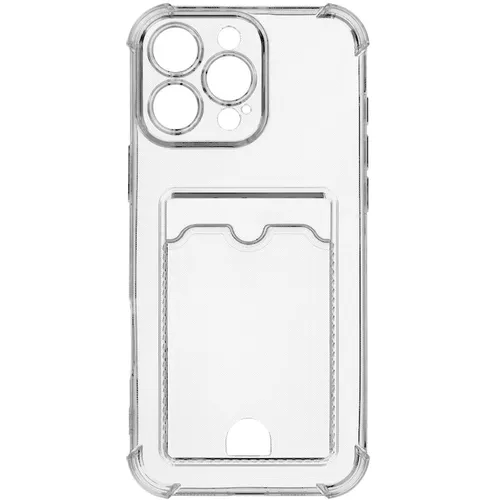 Чехол (клип-кейс) ZIBELINO Silicone Card Holder, для Apple iPhone 16e, прозрачный [zsch-iph-16e-cam-trn]