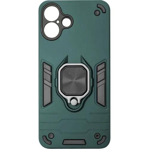 Чехол (клип-кейс) BORASCO Anti-Shock case, для Apple iPhone 16, противоударный, зеленый опал [74535]