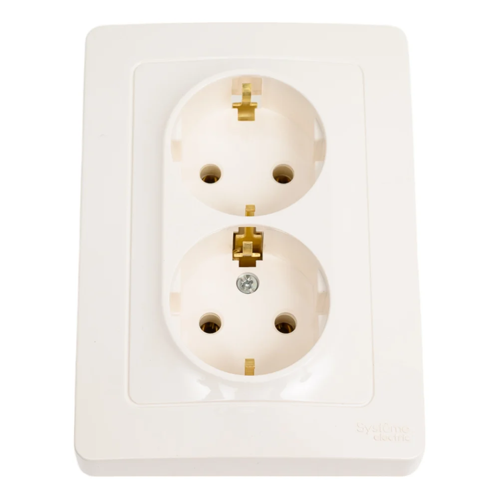 Двойная розетка Systeme Electric BLANCA BLNRS001022