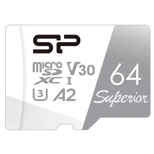 Карта памяти microSDXC UHS-I Silicon Power Superior Class SP064GBSTXDA2V20