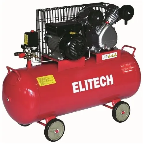 Компрессор ременной масляный Elitech КПР 400-100-2.2 (400л/мин, 2,2кВт, 100л) 205968