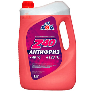 Антифриз Готовый Aga G12+ красный 5л