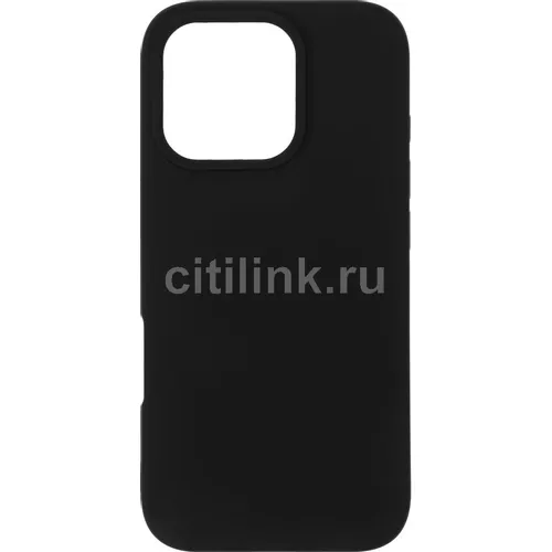 Чехол (клип-кейс) BORASCO Microfiber Case, для Apple iPhone 16 Pro, черный [73691]