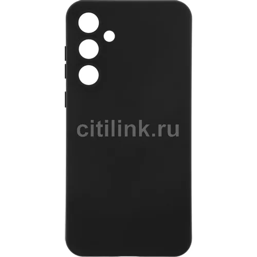 Чехол (клип-кейс) BORASCO Silicone Case, для Samsung Galaxy A55, черный [72891]
