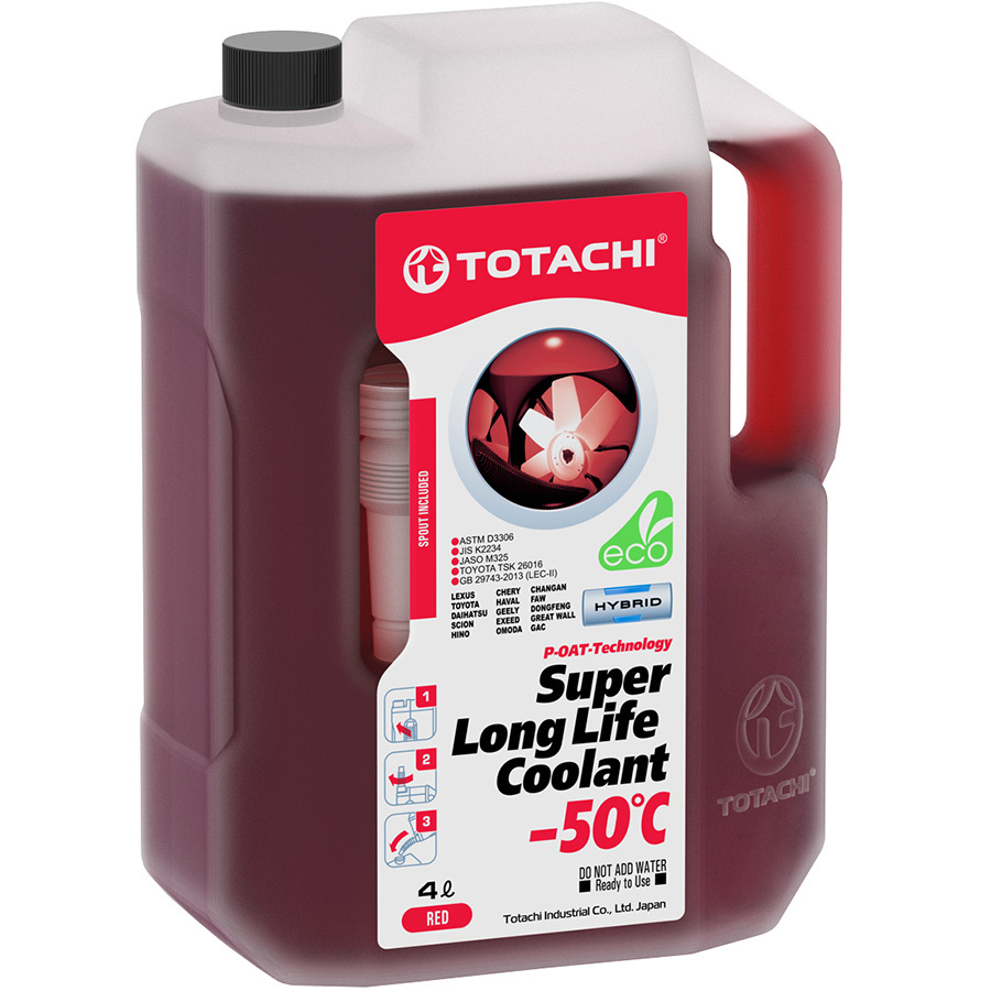 Антифриз Totachi Super Long Life Coolant -50 красный 4л