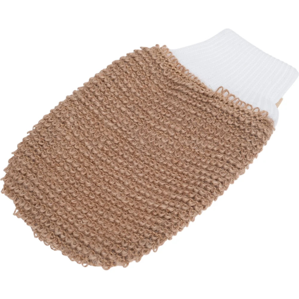 Мочалка двухсторонняя Banika "Рукавица" Рами/air-mesh", крапива, 22x13см М4205