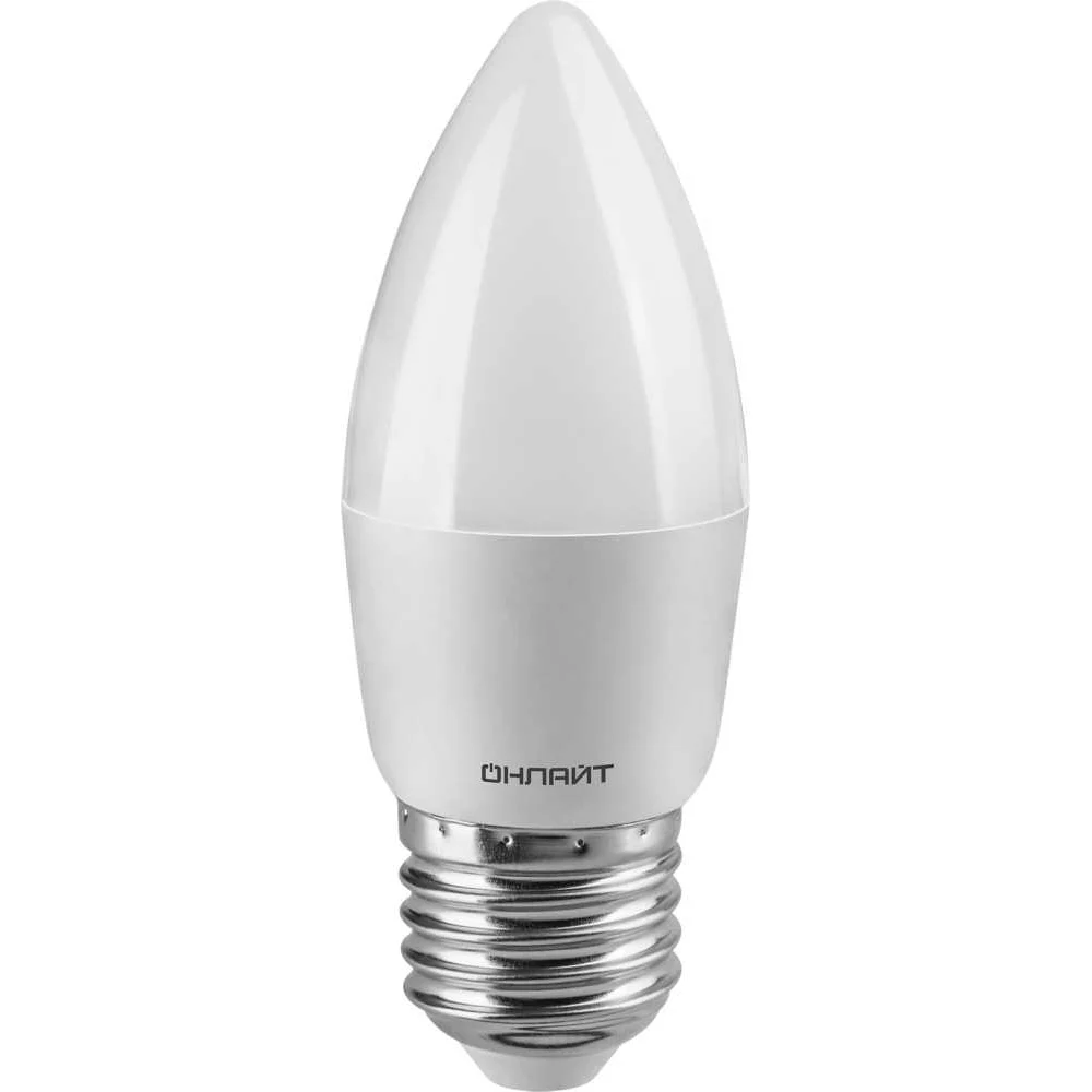 Лампа ОНЛАЙТ OLL-C37-12-230-2.7K-E27-FR