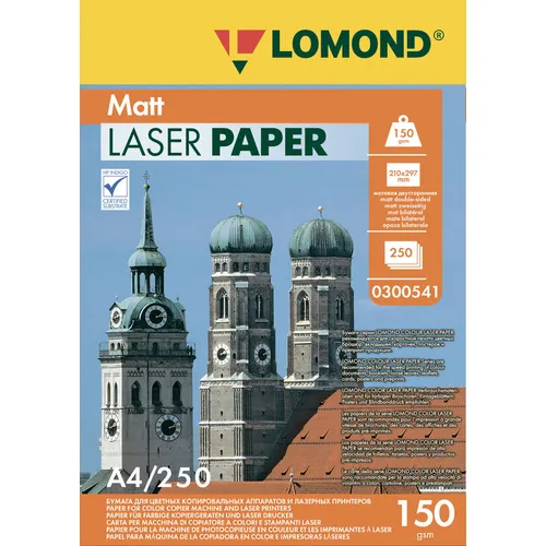 Бумага Lomond Ultra DS Matt CLC, A4, для лазерной печати, 250л, 150г/м2, белый, покрытие матовое /матовое [0300541]