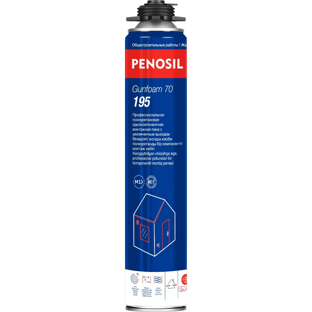 Пена монтажная профессиональная с увеличенным выходом Penosil Gunfoam A1648Z