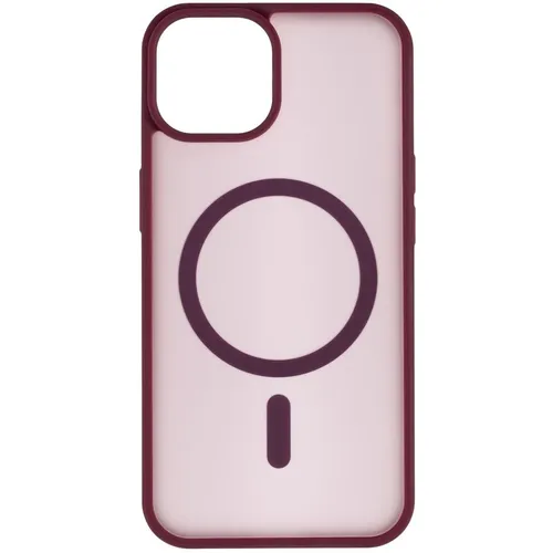 Чехол (клип-кейс) ZIBELINO Matte Shield, для Apple iPhone 15, противоударный, бургунди [zms-apl-15-msd-brg]