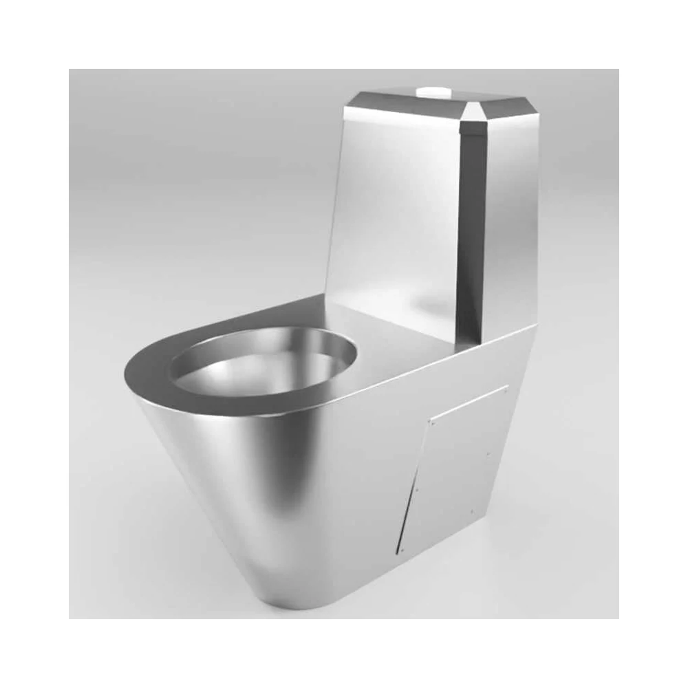 Антивандальный унитаз напольный с водяным баком AISI D-A1/01-P