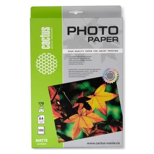 Фотобумага для струйной печати Cactus CS-MA4170100