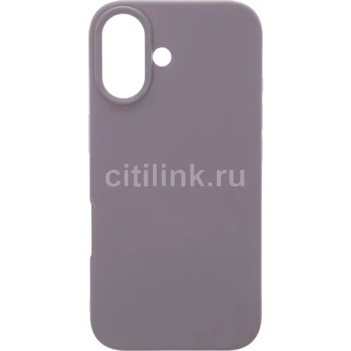Чехол (клип-кейс) BORASCO Microfiber Case, для Apple iPhone 16, лавандовый [73692]