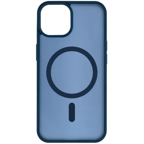 Чехол (клип-кейс) ZIBELINO Matte Shield, для Apple iPhone 15, противоударный, темно-синий [zms-apl-15-msd-blblu]