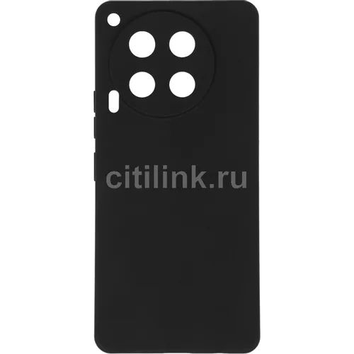 Чехол (клип-кейс) BORASCO Silicone Case, для Tecno Camon 30, черный [73126]