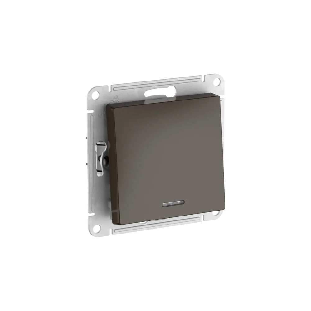 1-клавишный выключатель с подсветкой Systeme Electric ATLASDESIGN ATN000613S