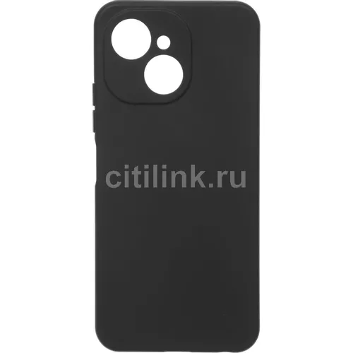 Чехол (клип-кейс) BORASCO Silicone Case, для Tecno Spark 40C, черный [75396]
