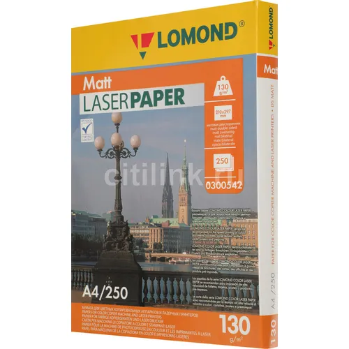 Бумага Lomond Ultra DS Matt CLC, A4, для лазерной печати, 250л, 130г/м2, белый, покрытие матовое /матовое [0300542]