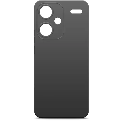 Чехол (клип-кейс) BORASCO Silicone Case, для Xiaomi Redmi Note 13 Pro +, черный [73007]