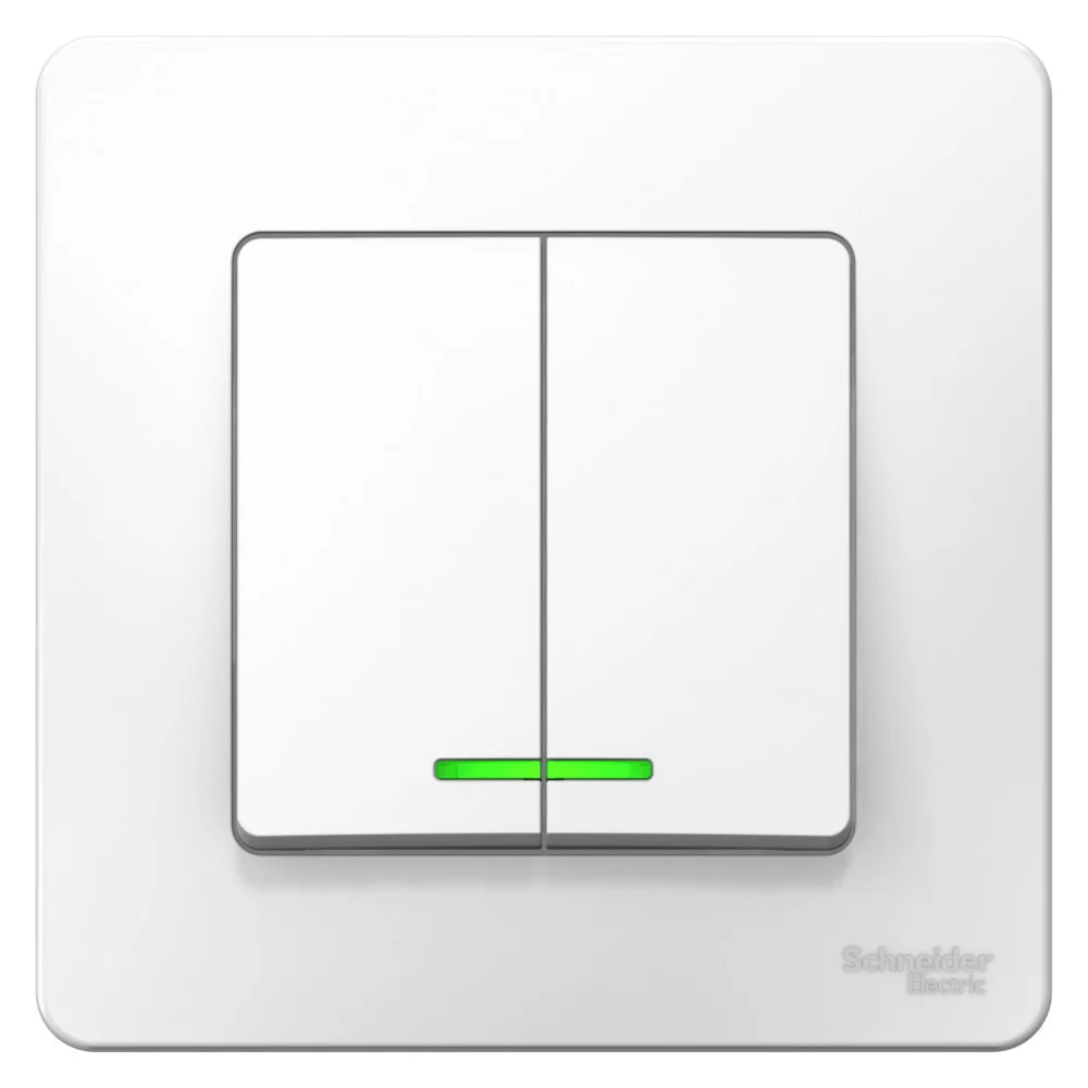 2-клавишный выключатель Systeme Electric BLANCA BLNVS006511