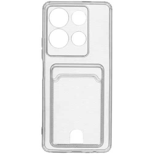 Чехол (клип-кейс) ZIBELINO Silicone Card Holder, для Infinix Note 30, прозрачный [zsch-inf-n30-cam-trn]