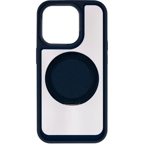 Чехол (клип-кейс) ZIBELINO Ring Stand 360, для Apple iPhone 15 Pro, синий [zrs-apl-15-pro-360-blu]