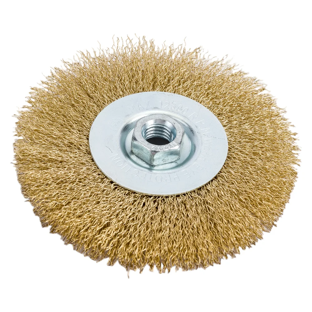 Щетка дисковая для УШМ 125 мм M14 гофрированная проволока Gepard GP0892-125