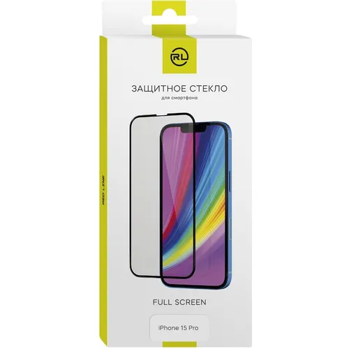 Защитное стекло для экрана Redline для Apple iPhone 15 Pro 1 шт, с аппликатором для разглаживания, прозрачный [ут000037247]