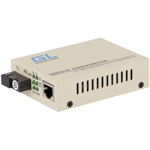 Медиаконвертер GIGALINK GL-MC-UTPF-SC1G-18SM-1550-N