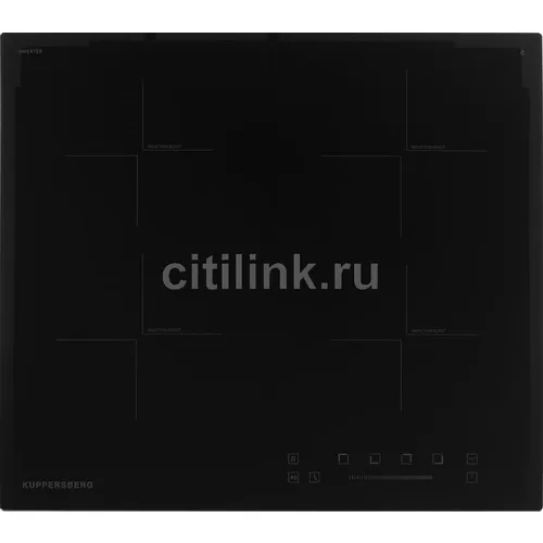 Индукционная варочная поверхность KUPPERSBERG ICS 604, конфорок: 4 шт., стеклокерамика, независимая, черный
