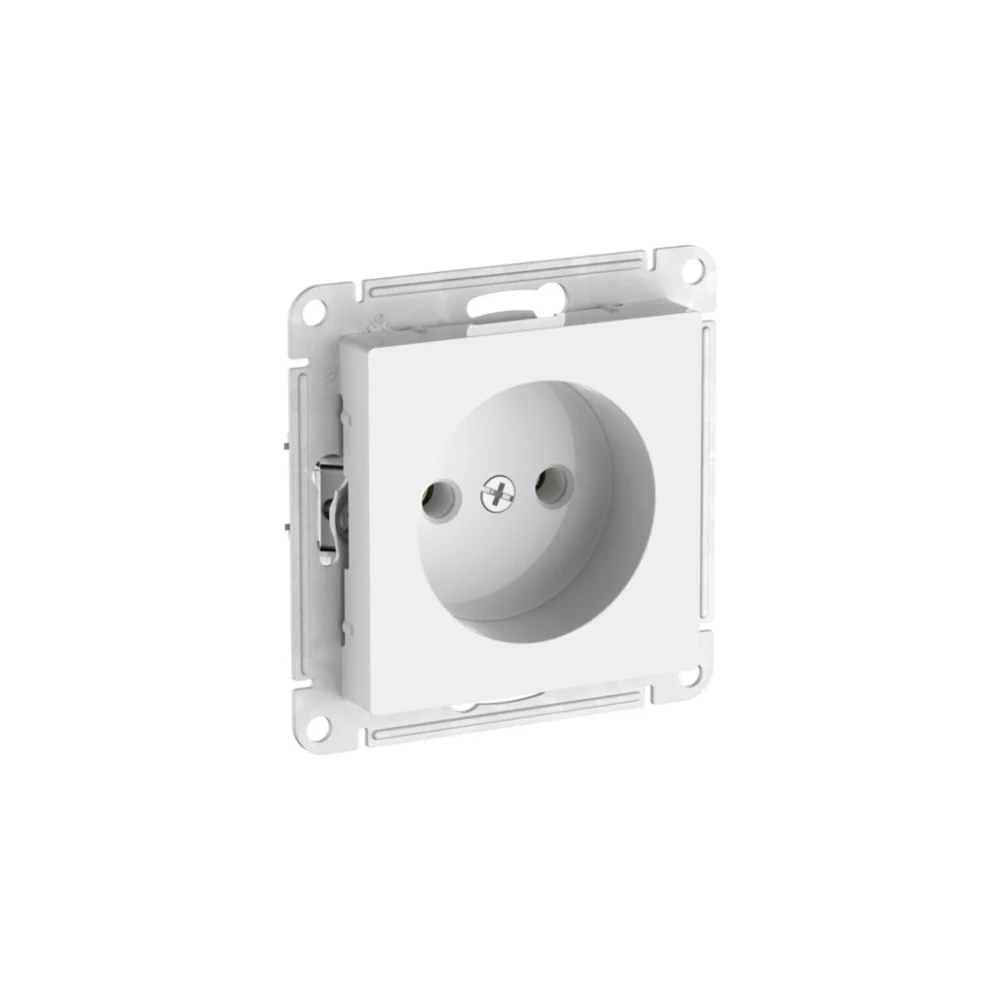 Розетка без заземления без шторок Systeme Electric ATLASDESIGN ATN000141S